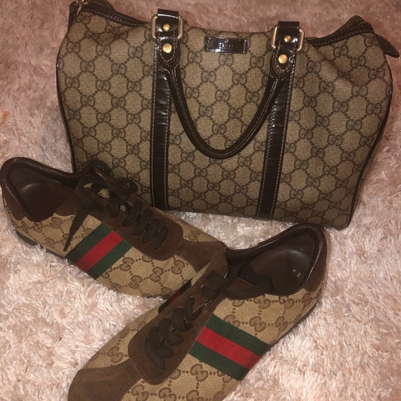 Gucci sneakers n pocketbook in good condition - Picture 1 of 8